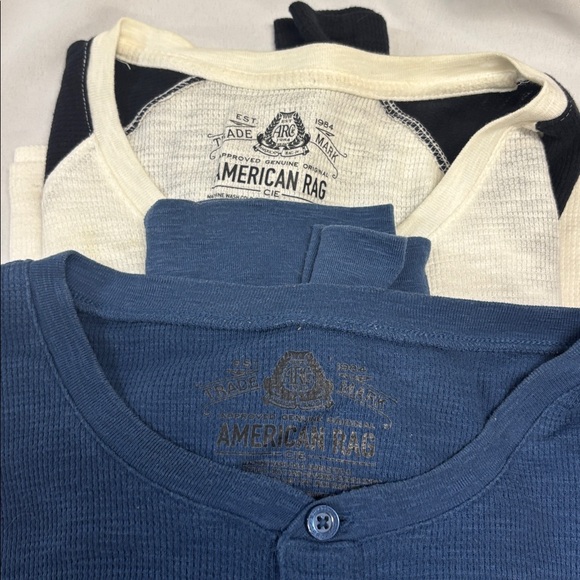 Eddie Bauer & American Rag Men’s Long Sleeve Henley Bundle - Picture 3 of 6